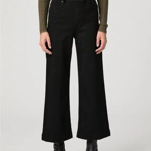 Paige Women's Anessa Wide-Leg Crop Jeans Black
